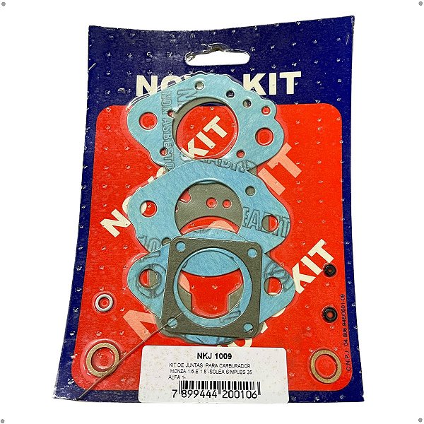 Jogo De Juntas Para Carburador Completo Solex Novo Kit - NKJ 1009
