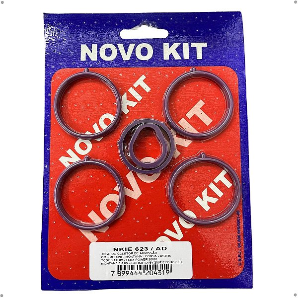 Junta Do Coletor De Admissão (Anéis) Novo Kit - NKIE 623/AD