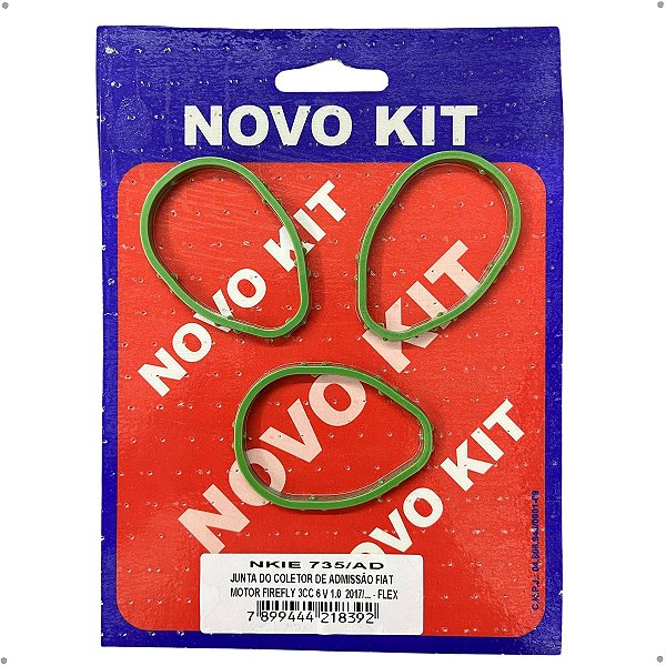 Junta Do Coletor De Admissão (Anéis) Novo Kit - NKIE 735/AD