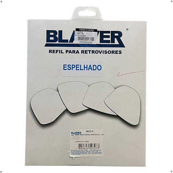Espelho Lado Esquerdo (Refil) BLAWER - 3023-E