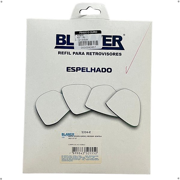Espelho Lado Esquerdo (Refil) BLAWER - 5334-E