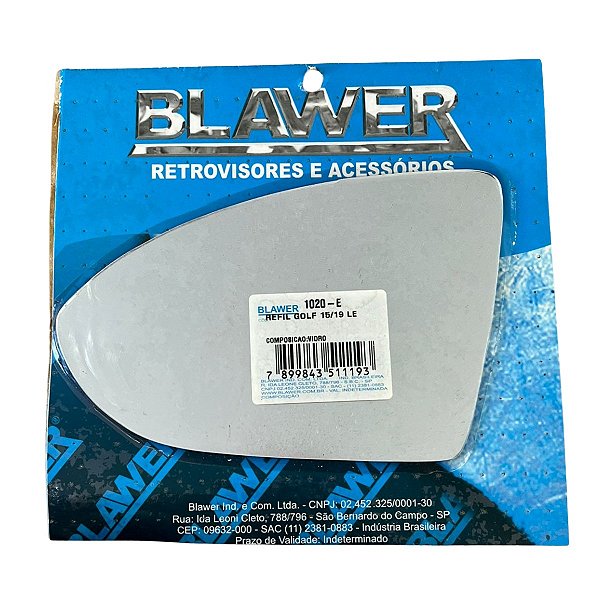 Espelho Lado Esquerdo (Refil) BLAWER - 1020-E
