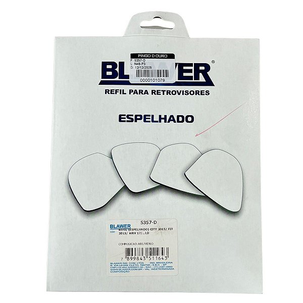Espelho Lado Direito (Refil) BLAWER - 5357-D