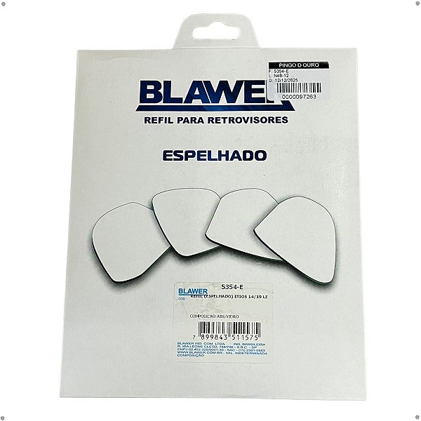 Espelho Lado Esquerdo (Refil) BLAWER - 5354-E