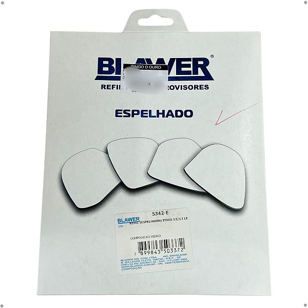 Espelho Lado Esquerdo (Refil) BLAWER - 5342-E