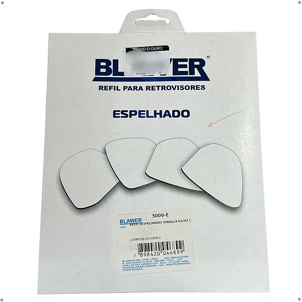 Espelho Lado Esquerdo (Refil) BLAWER - 5006-E