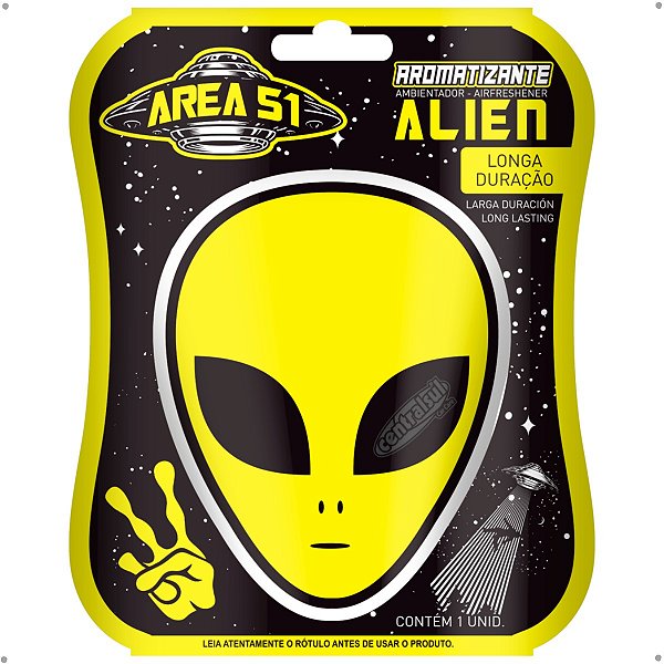 Perfume Aromatizante Miniatura Alien Área 51 Amarelo – CentralSul