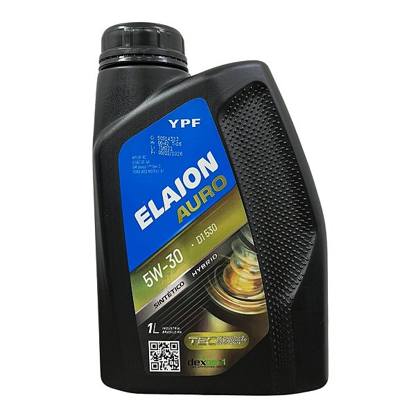 Óleo 5W30 (Sintético) Dexos 1 SP 1LT - ELAION