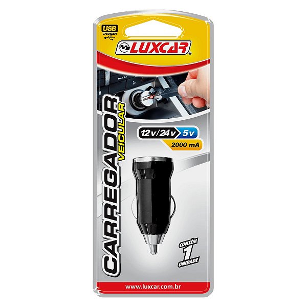 Carregador USB Veicular - Luxcar