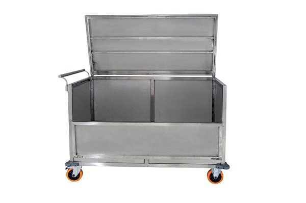 CARRO PARA TRANSPORTE EM AÇO INOX