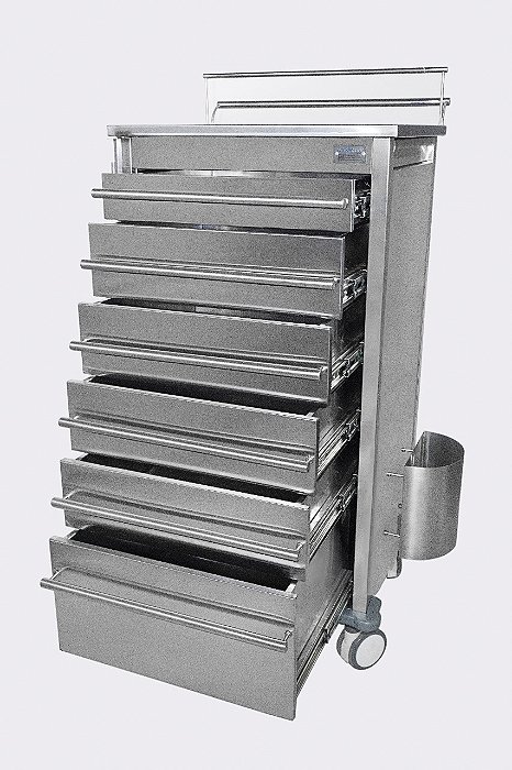 GAVETEIRO MÓVEL EM AÇO INOX