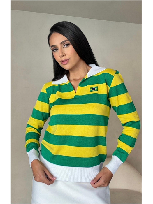 BLUSA MANGA LONGA BRASIL