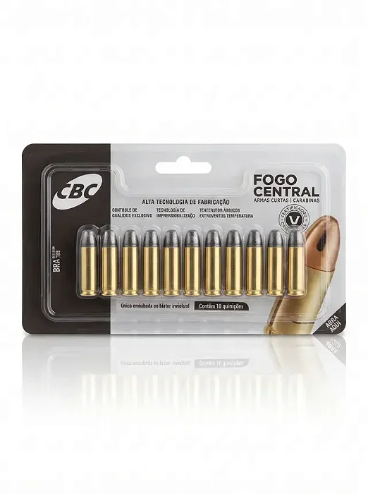 Munição CBC Calibre .38 SPL CHOG 158gr - Blister com 10 Unidades