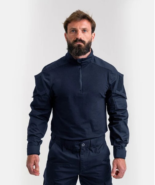 CAMISA DE COMBATE INVICTUS LEADER AZUL MARINHO