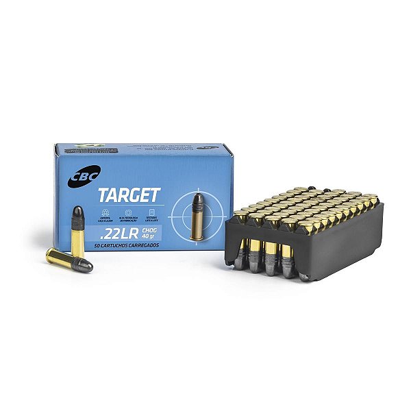 Munição CBC Cal.22LR Target Chog 40GR Caixa c/50 Unidades