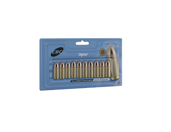 Munição CBC 9mm Luger ETOG 124gr – Blister com 10 Unidades