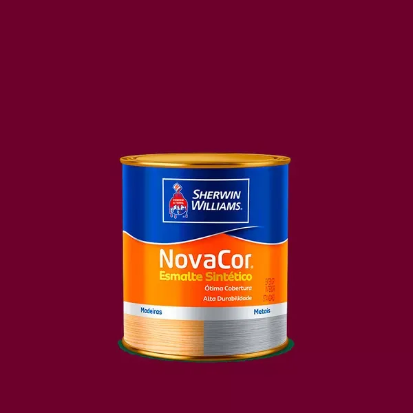 Tinta Esmalte Sintético Novacor Brilho 900ml Vermelho Chassi 31144202 Sherwin Williams