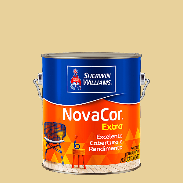 Tinta Novacor Acrílico Fosco Marfim 3,6 L Sherwin Williams