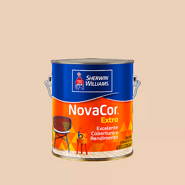 Tinta Novacor Acrílico Fosco Areia 3,6 L Sherwin Williams