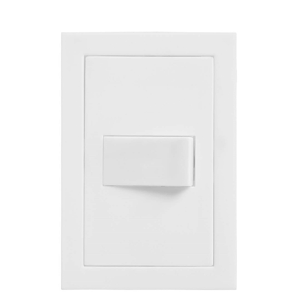 Conj. 4x2 - 1 Interruptor Simples Branco Fosco - Ekron
