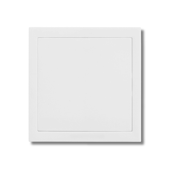 Placa 4x4 Cega Com Suporte Branco Fosco - Ekron