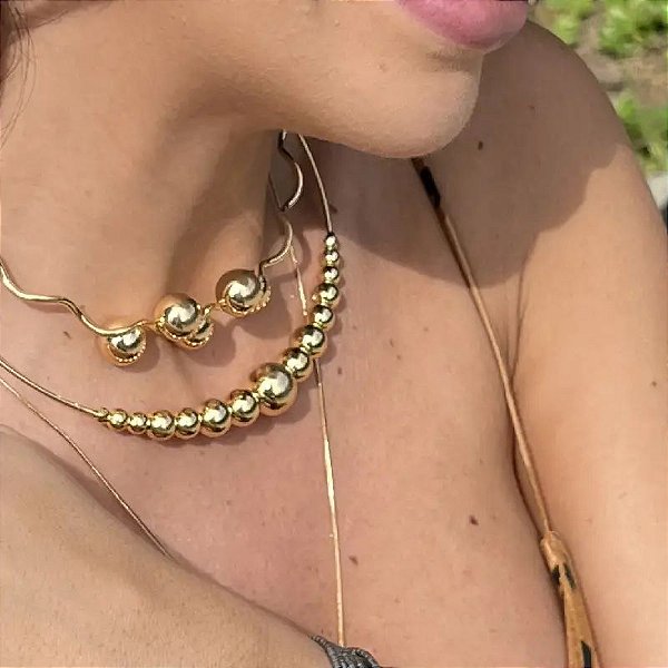 CHOKER CLARISSE - DOURADA