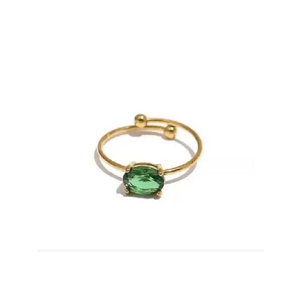 ANEL BLING VERDE ESMERALDA