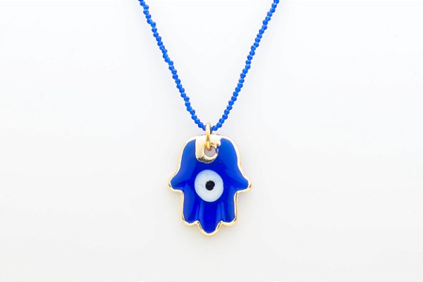 COLAR CRISTAL HAMSA