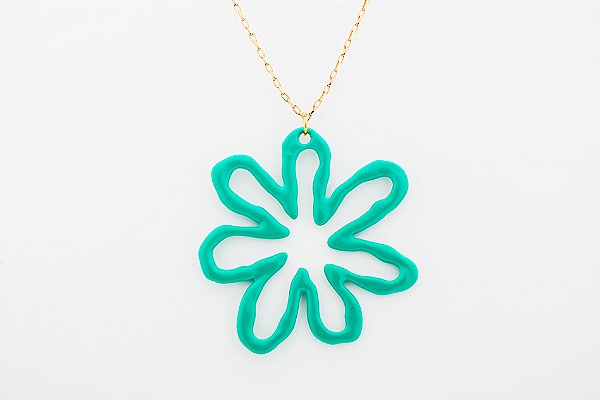 COLAR FLOR ESMALTADA