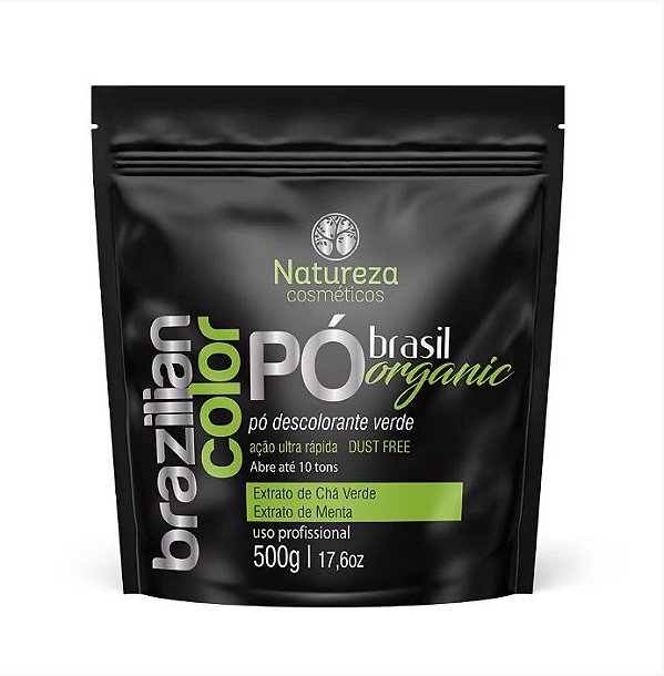 Pó Descolorante Organico Verde Natureza Cosméticos 500gr