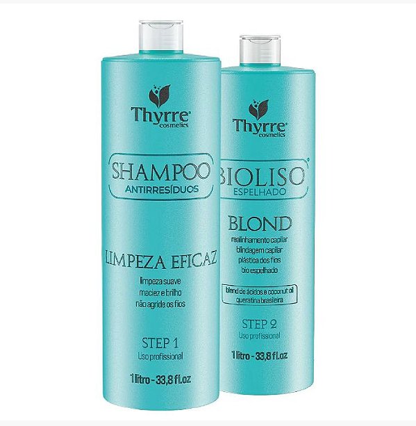Kit Progressiva Bioliso Espelhado Blond Eae Thyrre Cosmetics