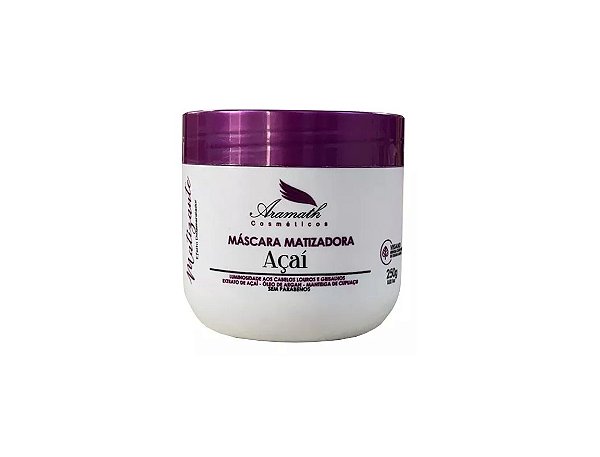 MÁSCARA MATIZANTE EXTRATO DE AÇAÍ ARAMATH 250gr