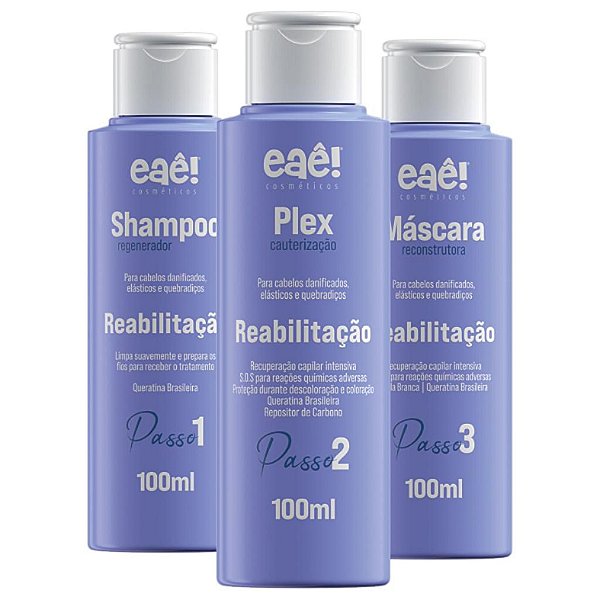 Kit Reabilitação E Cauterização Capilar 100ml Eae Cosmeticos