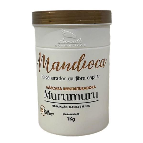 Máscara Hidratante De Mandioca Ojon Aramath Profissional 1kg