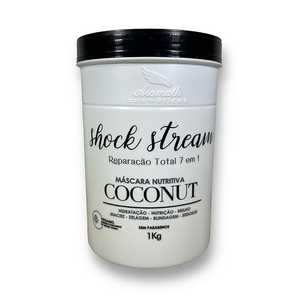 Mascara Nutritiva Shock Stream Aramath  Reparação Total 1kg