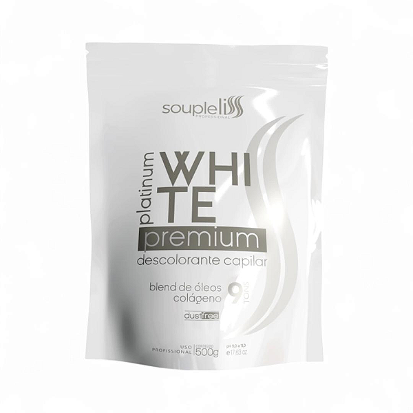 SOUPLE LISS PÓ DESCOLORANTE PLATINUM WHITE PREMIUN 500gr