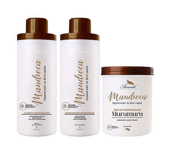 Kit Reconstrutor  Mandioca Aramath Profissional  (3x 1000ml)
