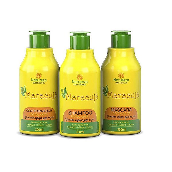 Kit De Manutenção Maracuja Natureza Cosméticos 3x300ml