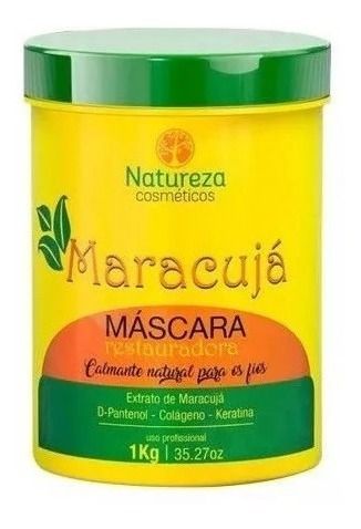 Máscara Reconstrutora Maracujá Natureza Cosméticos 1 Kg