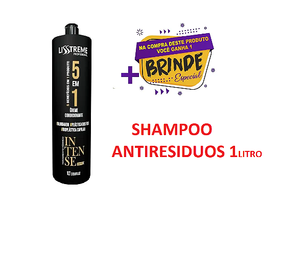 Kit Semi Definitiva Intense 5 Em 1 Lisstreme 2x1000ml