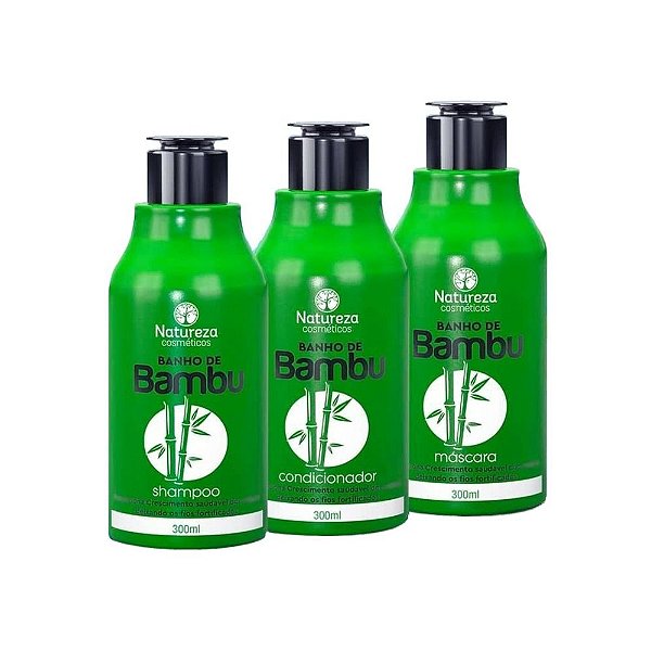 Kit Tratamento Banho De Bambu Natureza Cosméticos 3x300ml