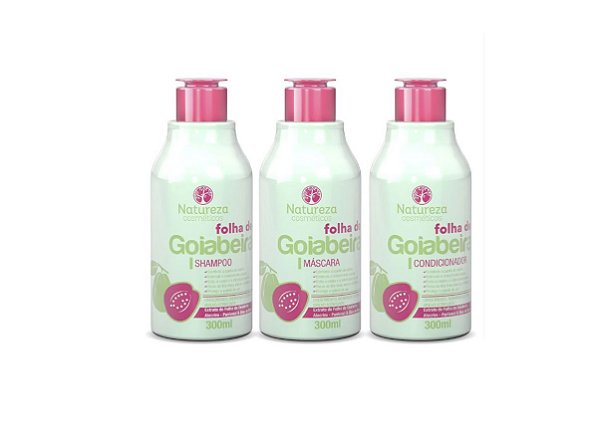 Natureza Cosméticos Kit Home Care Folha De Goiabeira 3x300ml
