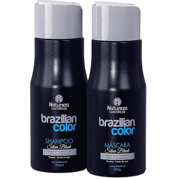 Kit Matizador Silver Black Natureza Cosméticos 2x300ml