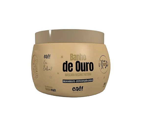 Máscara Reconstrutora Banho De Ouro Eaê Cosmeticos 500gr