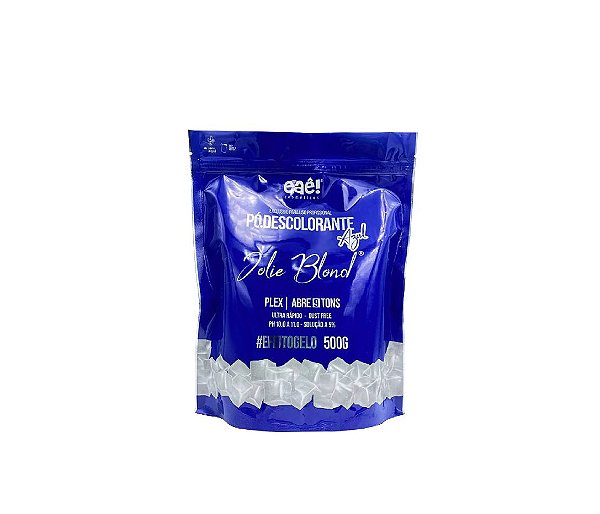 Pó Descolorante azul Eaê Cosmeticos Jolie Blond 500gr
