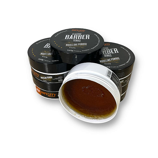 Pomada Modeladora Barber Infinity Look's Hair 150gr Cx Com 5