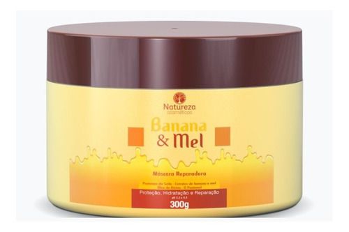 Máscara Reparadora Natureza Cosméticos Banana E Mel 300gr