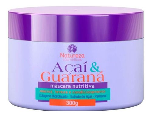 Máscara Nutritiva Natureza Cosméticos Açaí E Guaraná 300gr