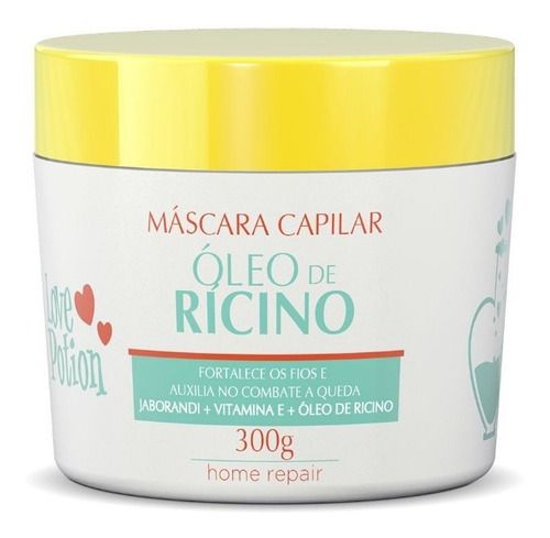 Máscara Fortalecedora  Óleo De Rícino Love Potion 300gr