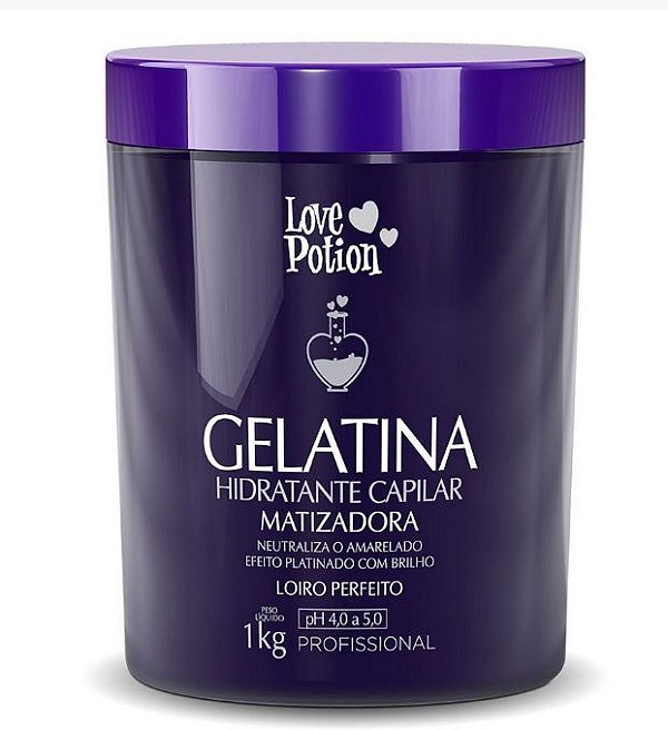 GELATINA HIDRATANTE CAPILAR MATIZADORA LOVE POTION 1KG